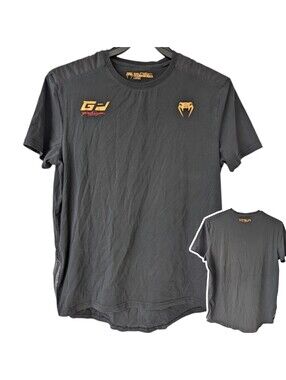 Venum T-Shirt Large Black GD Petrosyan MMA Training UFC Performance 20.5x28.5